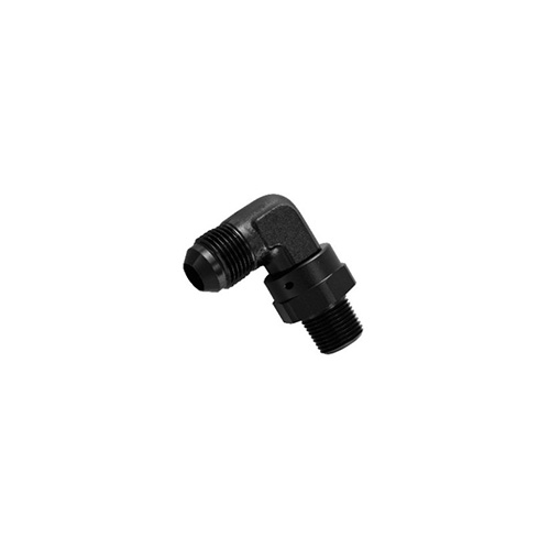 90° NPT SWIVEL TO MALE AN FLARE